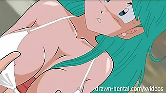 Dragon Ball Z Hentai: Bulma Se Fait Prendre En Double Équipe Dans Un Trio