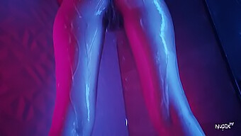 High-Definition Close-Up Of Water Dripping On Teen'S Intimate Areas