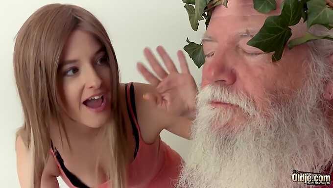 Young Girl Indulges In Sexual Encounter With Mature Bearded Gentleman